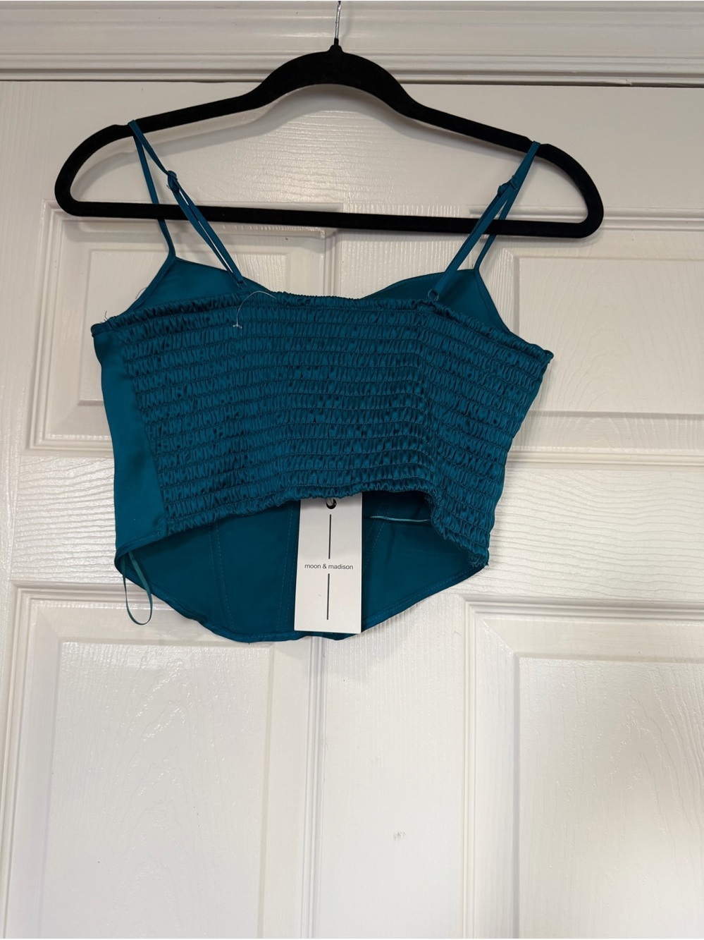 Sincerely Jules Junior's Satin Crop Top Corset Style Sleeveless Size Small NWOT - Picture 4 of 5